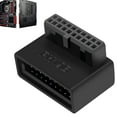 Lona 90 Degree USB Motherboard Adapter Cable Connector Extension