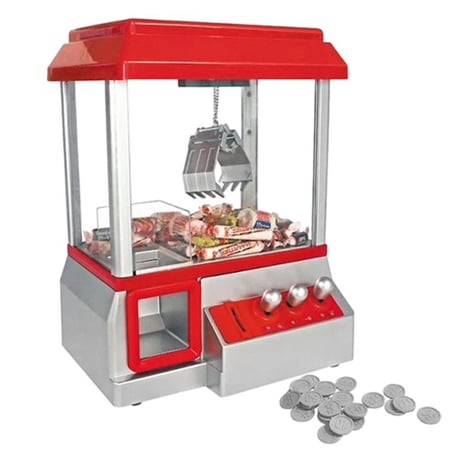 Lona Claw Machine Arcade Mini Toy Grabber Machine for Kids Candy Machine Retro Carnival Music And 24 Game Birthday Gift Game Candy Toys Or Small Prizes cool