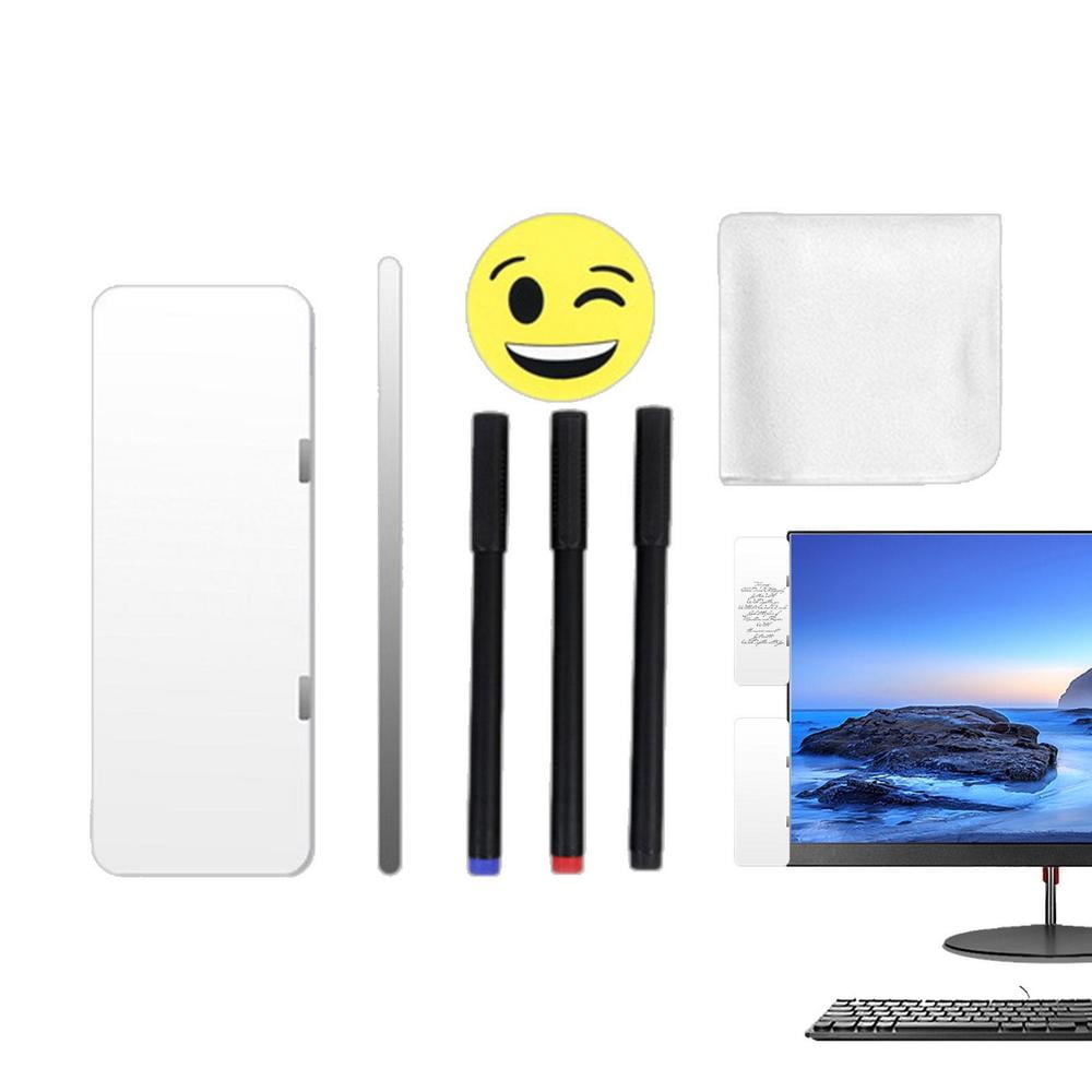 Lona Computer Monitor Memo Board Dry Erase Computer Side Panel Memo