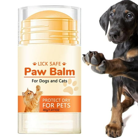 Lona Dog Foot Balm Natural Lick Safe Paw Balm for Dogs Dog Paw Blam Protector Soother & Moisturizer 40g for Cracked Dry & Damaged Paws Nose & Elbows standard