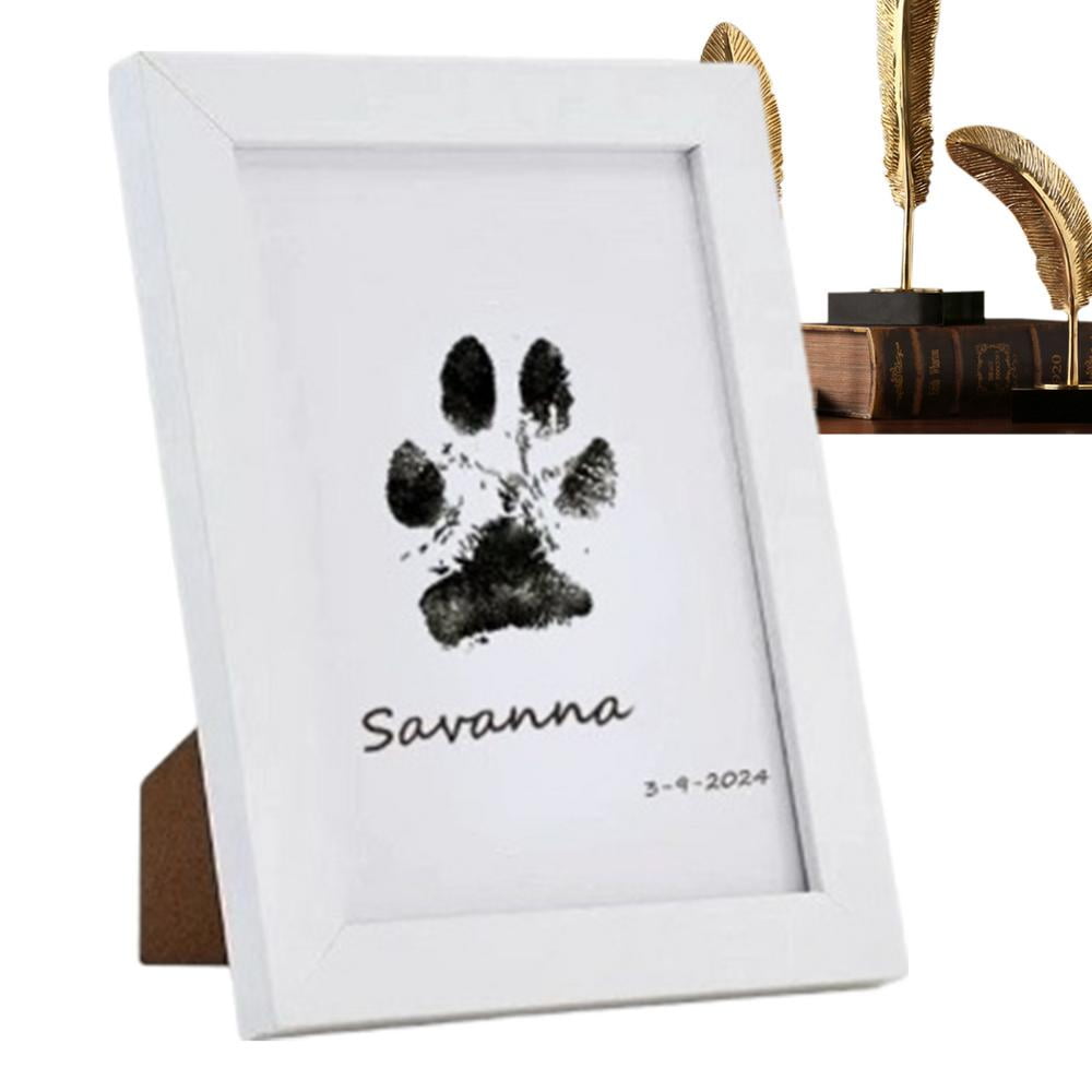 Lona Dog Paw Print Frame Kit Dog or Cat Paw Print Kit Inkless/Clean ...