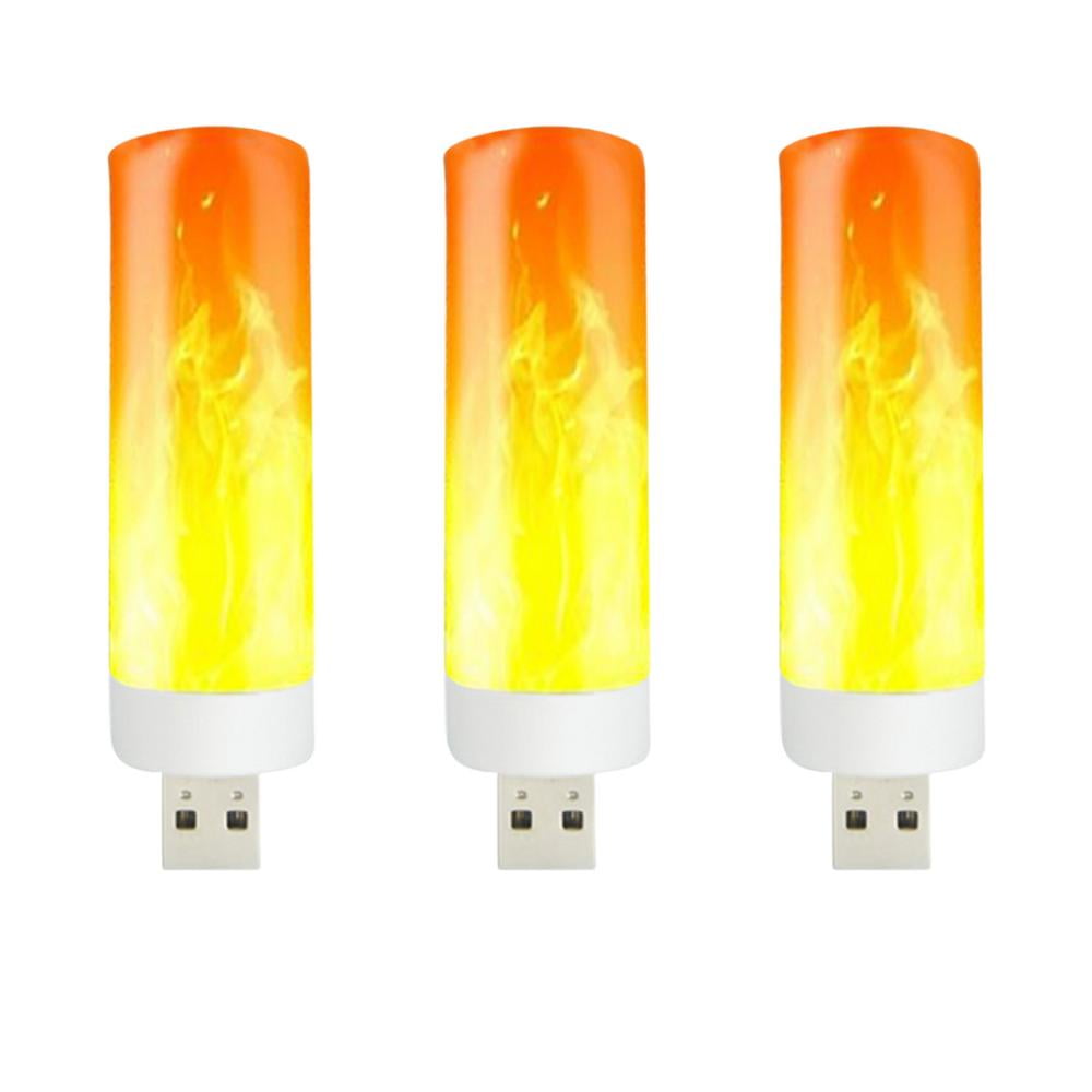 Lona LED Flame Effect Light LED Flame Bulb USB Rechargeable Flame Light ...