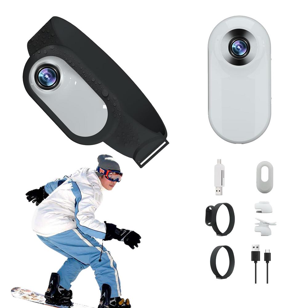 Lona Mini Body Camera Action Camera Wireless Cameras with 170 Wide Angle Lens Stable Collar