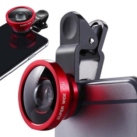 Lona Phone Wide Angle Lens Portable Phone Camera 0.4X Wide Angle Lens Phone Camera Small Lens for Smartphone Easy Install Clip-on Design gently