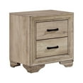 thumbnail image 1 of Lonan Collection Rustic Contemporary Nightstand with Industrial-Inspired Weathered Look, 1 of 4