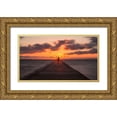 thumbnail image 1 of Londal, Leif 32x20 Gold Ornate Wood Framed with Double Matting Museum Art Print Titled - Keep Your Body In Balance., 1 of 4