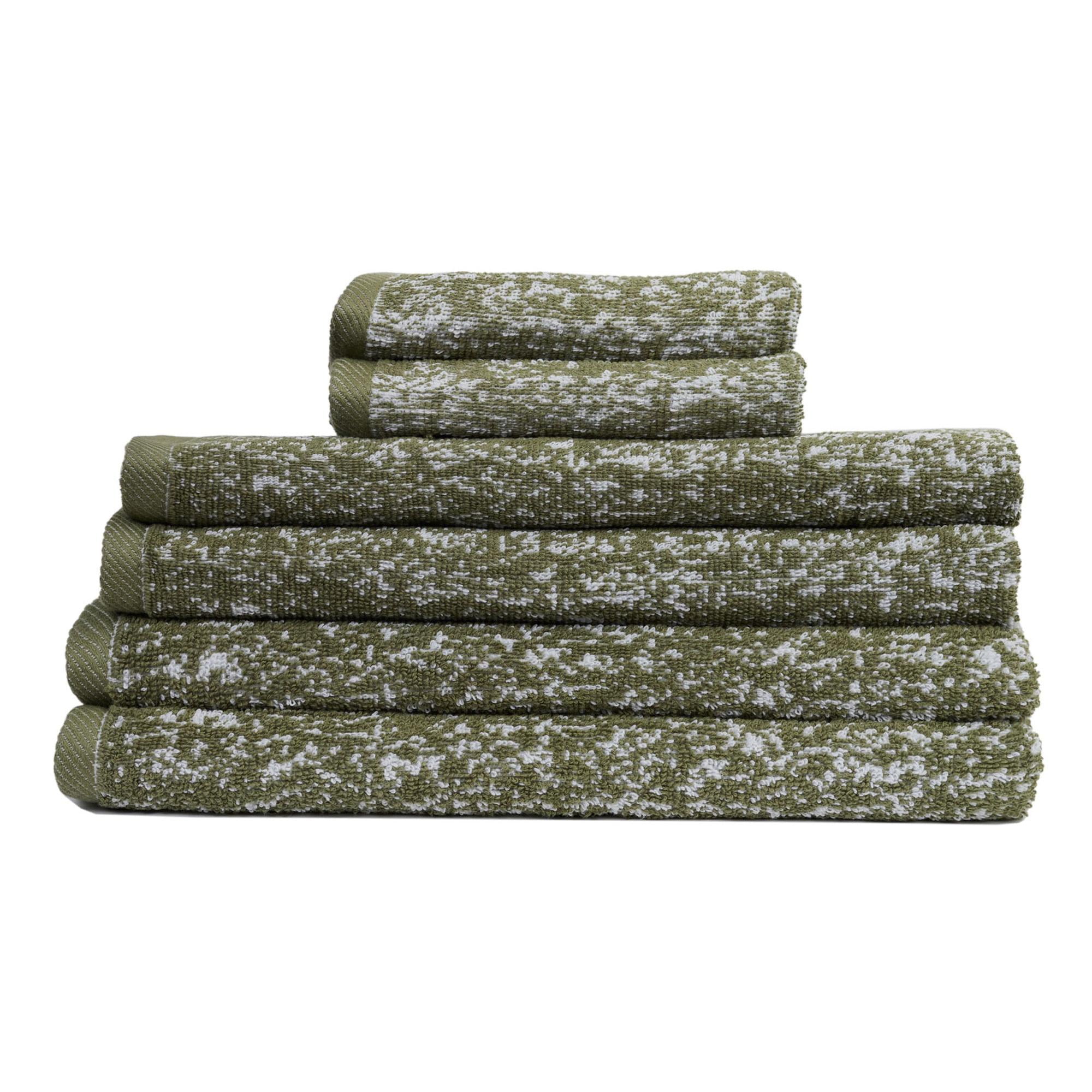London 6-Piece 100% Cotton Bath Towel Set in Spruce