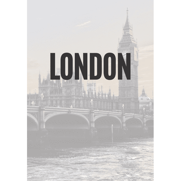 City Fashion: London: A decorative book for coffee tables, end tables, bookshelves and interior design styling: Stack city decor books to add design to any room: Faded Skyline effect cover and spine: