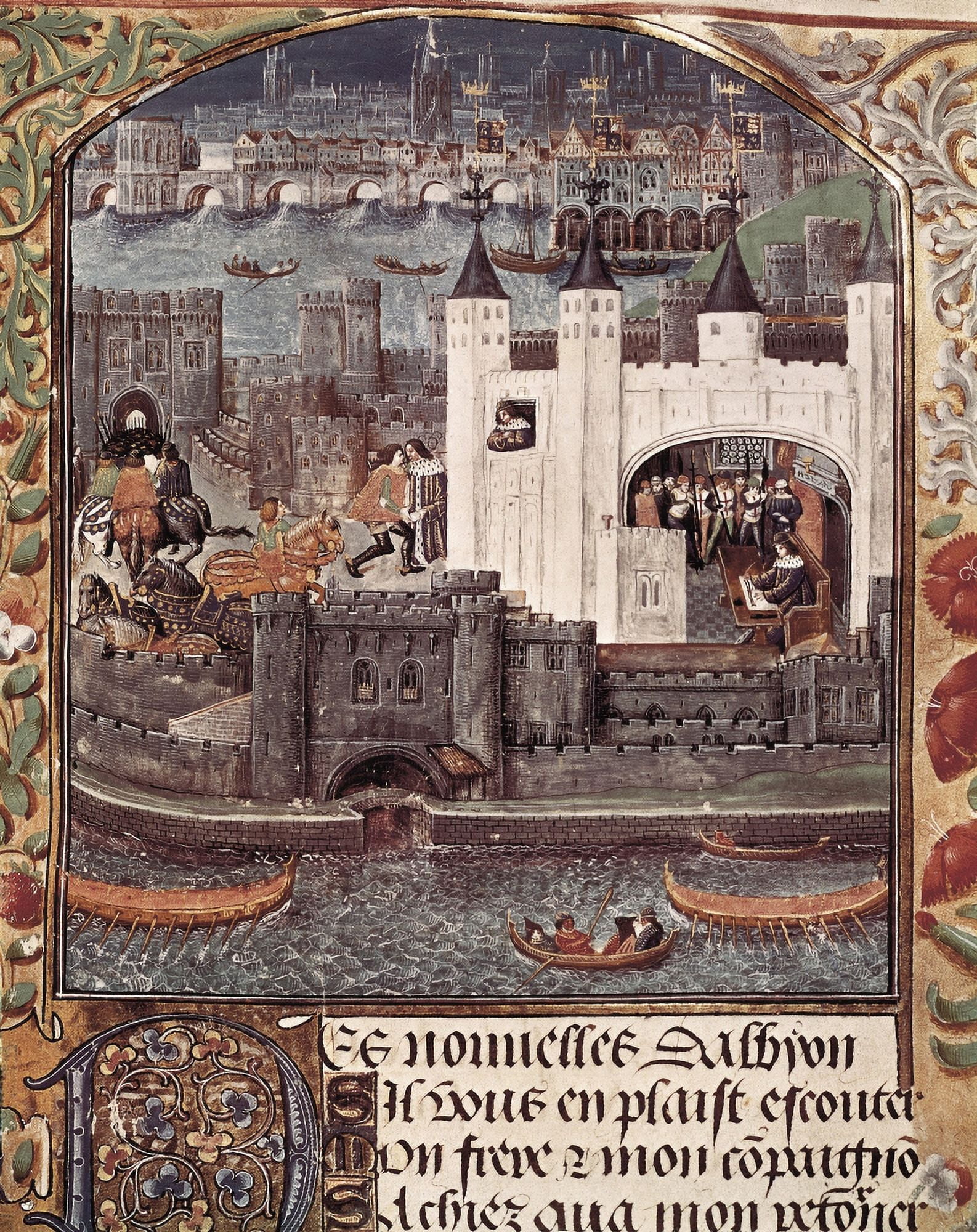 London And The Thames (15Th C Canvas Art - (18 x 24)