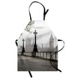 thumbnail image 1 of London Apron Ancient Big Ben View from the Street Palace of Westminster Touristic Great Britain, Unisex Kitchen Bib Apron with Adjustable Neck for Cooking Baking Gardening, Multicolor, by Ambesonne, 1 of 3