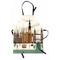thumbnail image 1 of London Apron Attractive Travel Scenery Famous City England Big Ben Telephone Booth Westminster, Unisex Kitchen Bib Apron with Adjustable Neck for Cooking Baking Gardening, Multicolor, by Ambesonne, 1 of 3