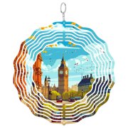 London Big Ben View 3D Wind Spinner UK Capital Garden Decor