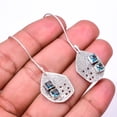 thumbnail image 1 of London Blue Topaz Designer Handmade 925 Sterling Silver Earring 1.95" E936018534, Beautiful Jewelry For Woman, New Year Sale, Valentin's Day Gift, 1 of 2