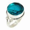 thumbnail image 1 of London Blue Topaz Gemstone Ring for Women | 925 Sterling Silver Handmade Jewelry | December Birthstone Ring Size US 4.5, 1 of 6