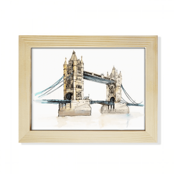 London Bridge in London England Desktop Photo Frame Picture Art Decoration Painting 6x8 inch