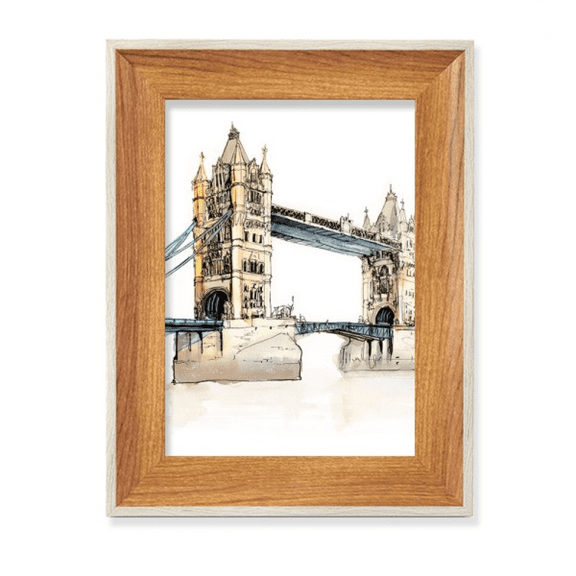 London Bridge in London England Desktop Wooden Photo Frame Display Picture Art Painting Multiple Sets