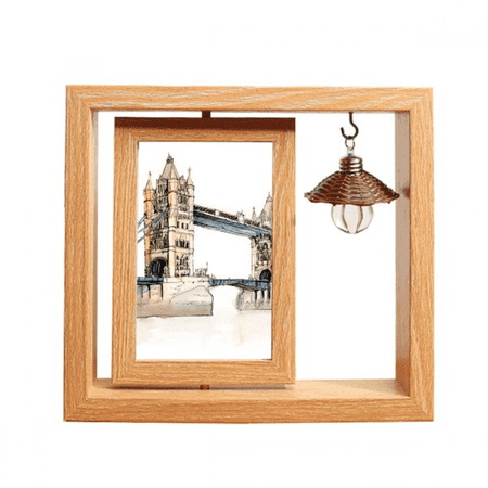 London Bridge in London England Wooden Rotating Picture Photo Frame 4x6