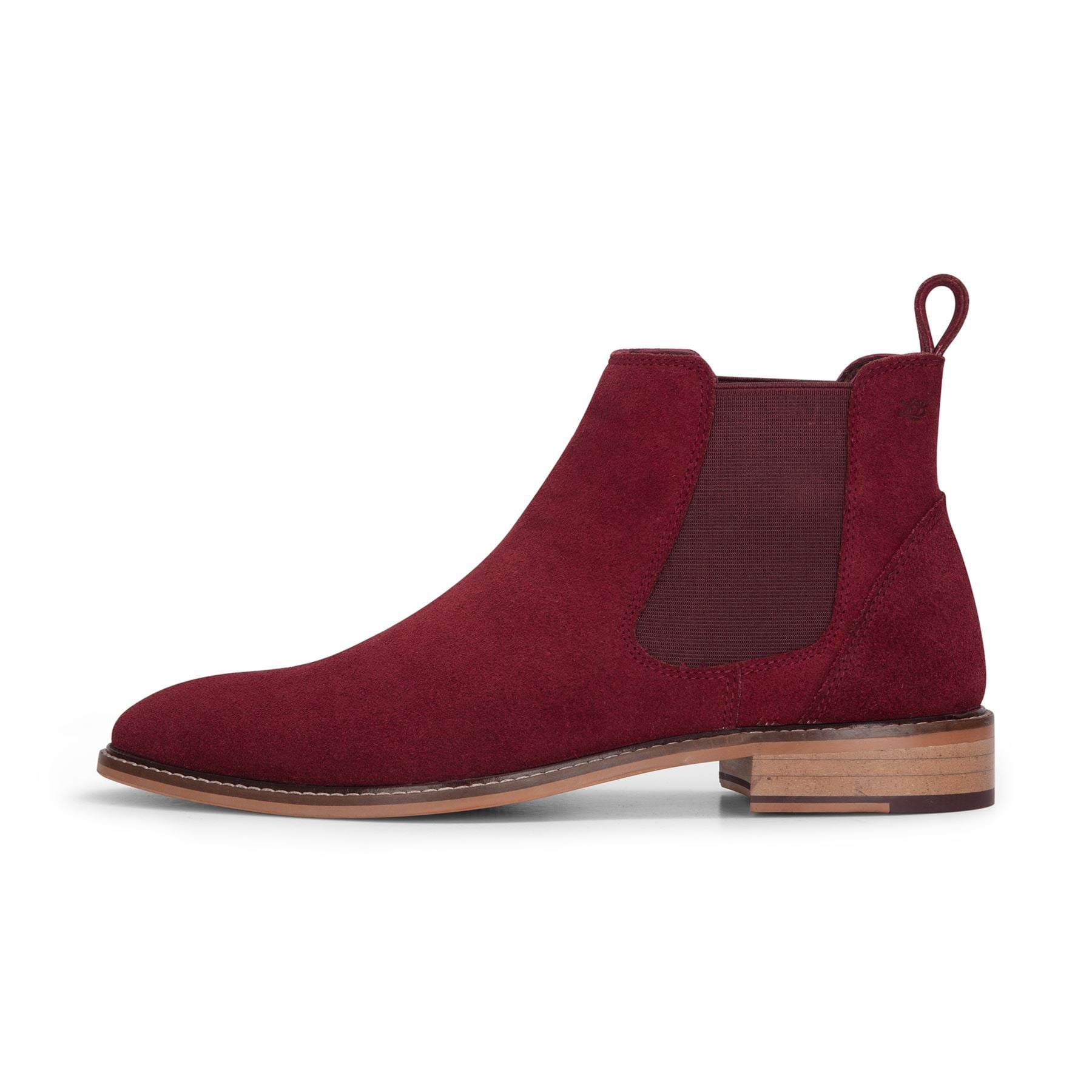 Thomas Dean Men\'s Chukka Boots in Dark Burgundy Brown Sanders | Shop British Men main image 3