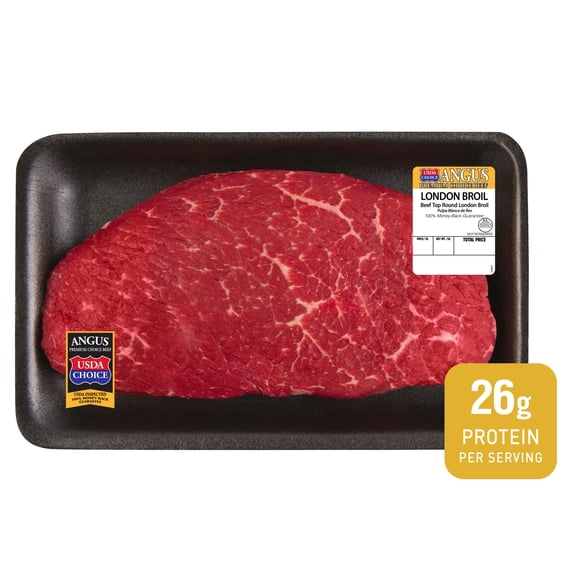 London Broil Roast, Choice Angus Beef, 1 per Tray, Fresh, 1.06 - 2.39 lb