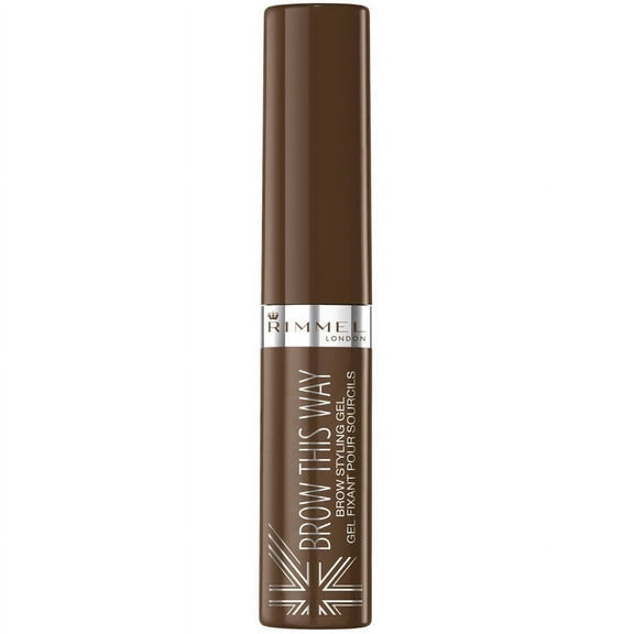 London Brow This Way Brow Styling Gel, Med Brown, 0.17 oz