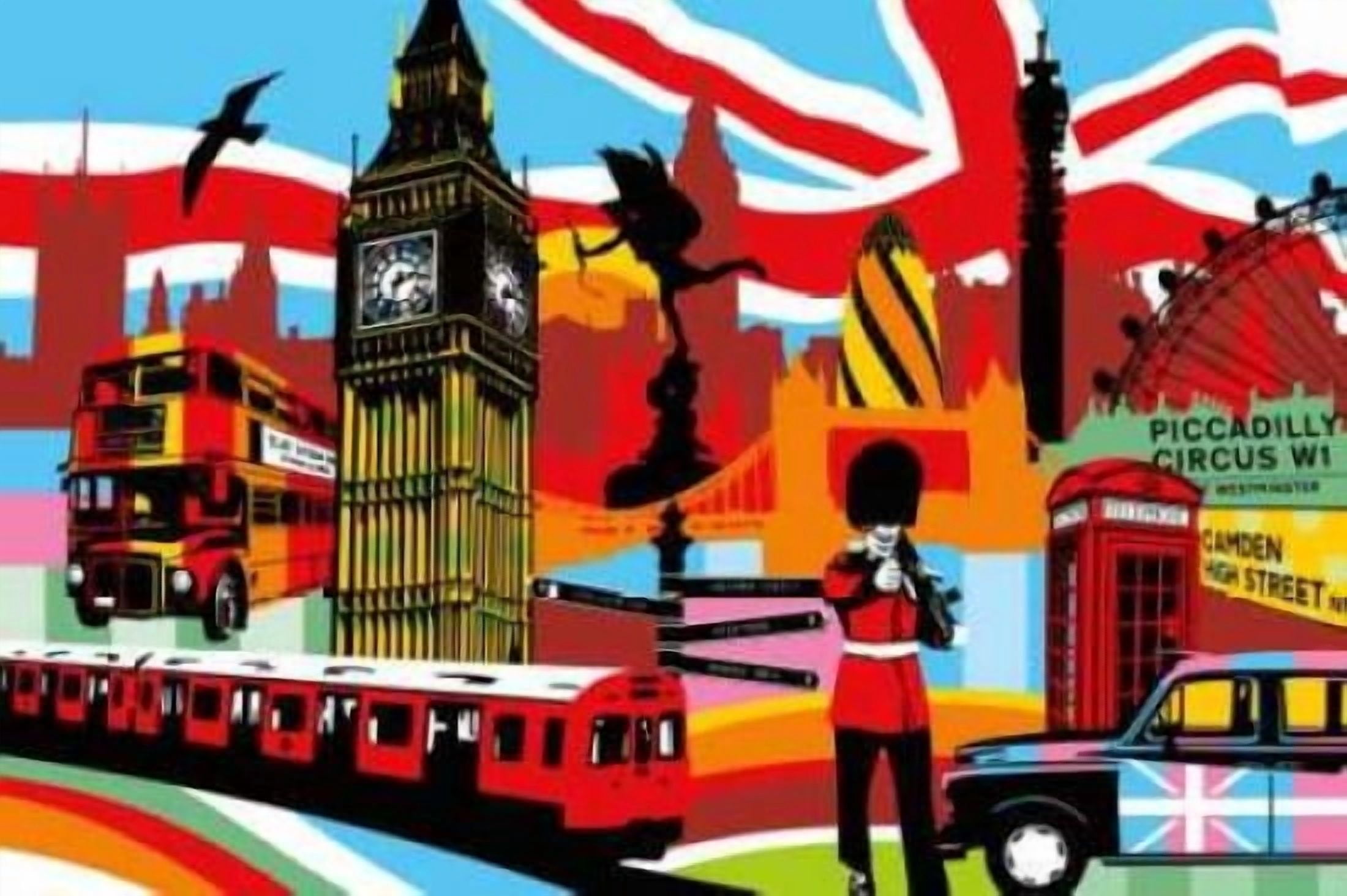 London Canvas Art - Lobo (12 x 18)