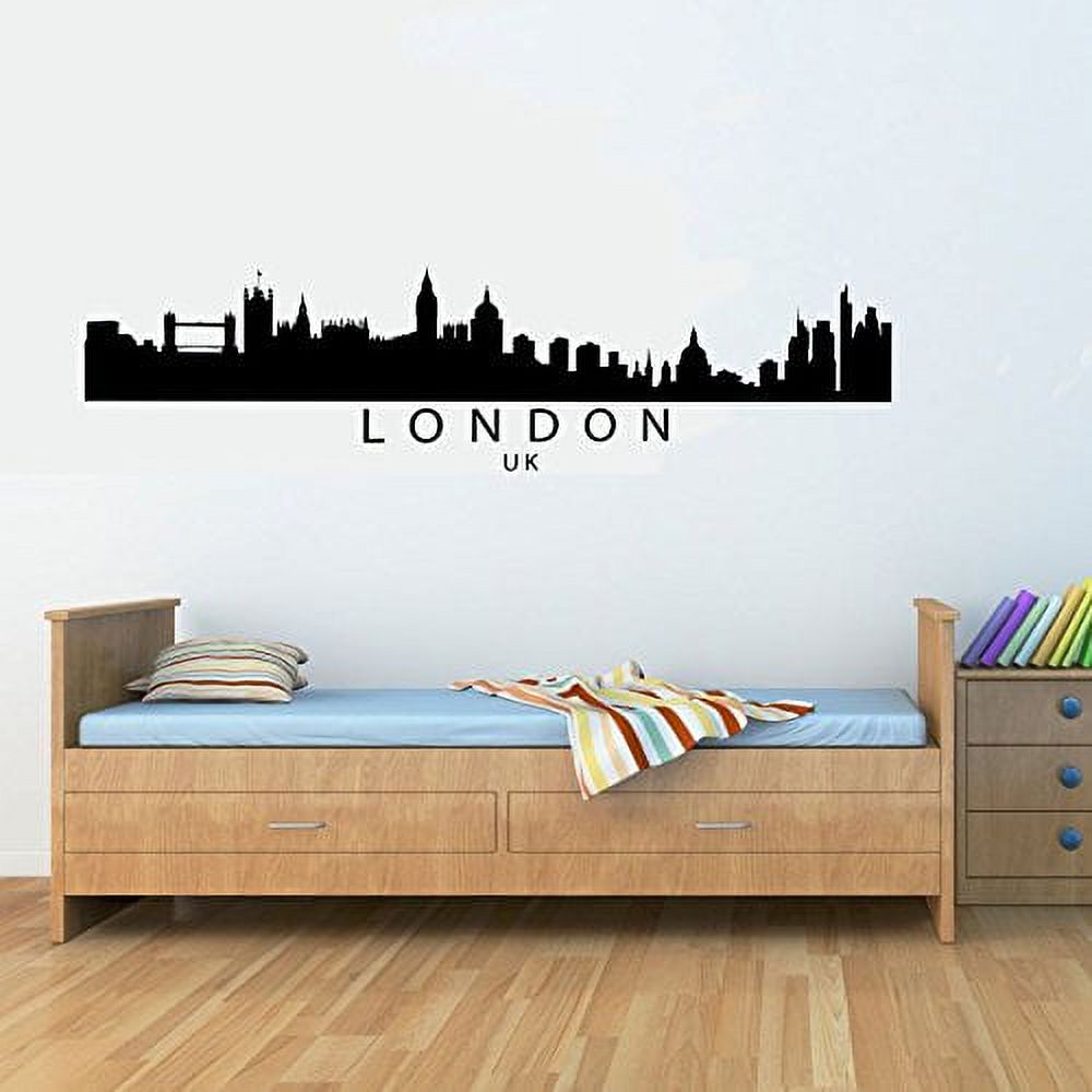 London City Skyline Vinyl Wall Decals Quotes Sayings Words Art Decor