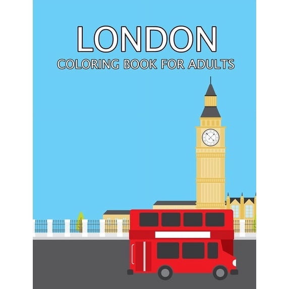 London Coloring Book For Adults (Paperback)