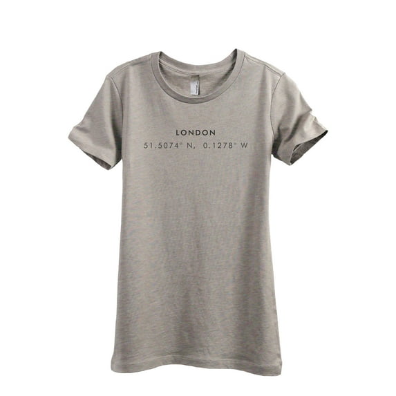 London Coordinates Women's Fashion Relaxed T-Shirt Tee Heather Tan Medium