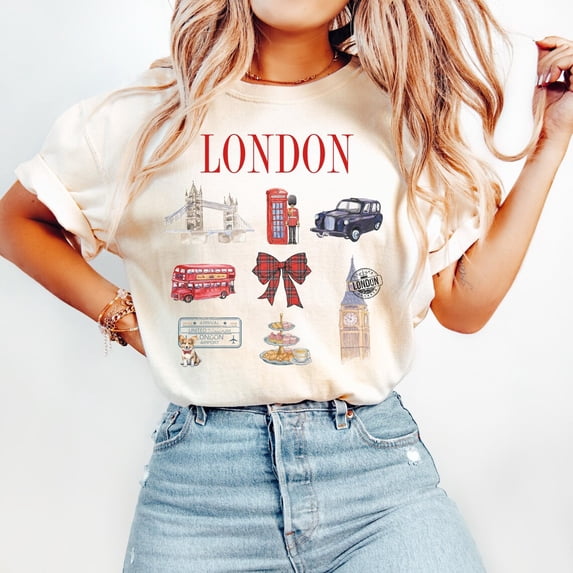 London Coquette T-Shirt: Uk City Souvenir Tee All Size S-5Xl