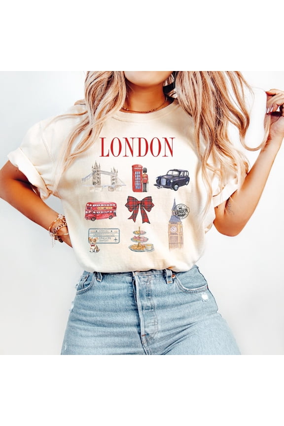 London Coquette T-Shirt: Uk City Souvenir Tee All Size S-5Xl