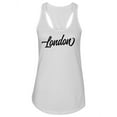 thumbnail image 1 of London Cursive . Tank Women -Image by Shutterstock, Female Medium, 1 of 4