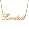 thumbnail image 1 of London Custom Name Necklace Customized Personalized Plated Name Necklace for Mother Daughter Friendship Women Valentine's Day Christmas Birthday New Year Gold, 1 of 7