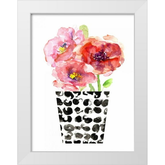 London, Dakota 12x14 White Modern Wood Framed Museum Art Print Titled - Black and White and Nice