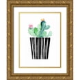 thumbnail image 1 of London, Dakota 15x18 Gold Ornate Wood Framed with Double Matting Museum Art Print Titled - Nice Cactus, 1 of 4