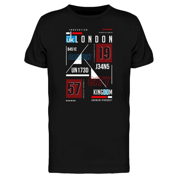 London Denim City Typography Tee Men's -Image by Shutterstock