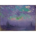 thumbnail image 1 of London Depicted In A Deeply Colored Pastel By Joseph Pennell (1957-1926) History (36 x 24), 1 of 1