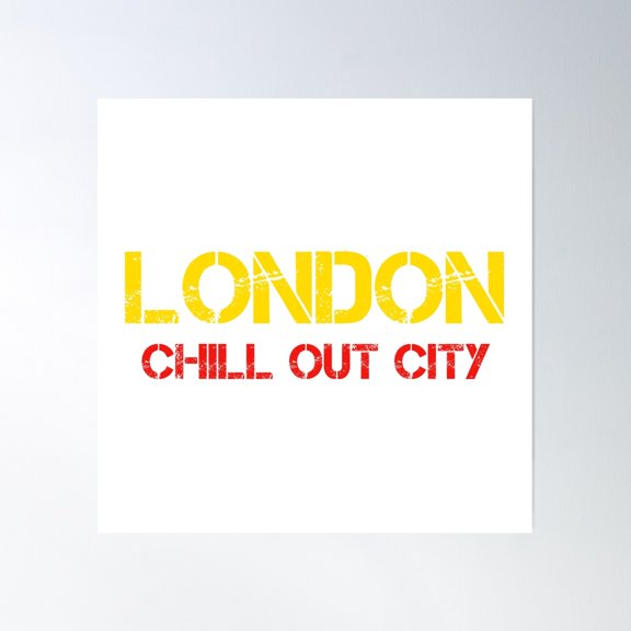 London Design Poster Wall Art, Modern Wall Decor, 30x30 UNFRAMED