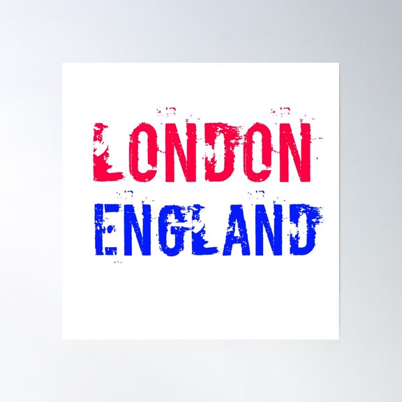 London Design Poster Wall Art, Modern Wall Decor, 30x30 UNFRAMED