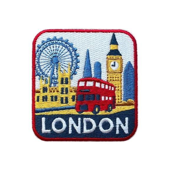 London Embroidery Patch, Country Iron On Sew On Travel Embroidered Applique Patch, Travel Patches, Fabric Patches For Clothes Backpacks Hats, Diy Accessories Gifts For Travel Lovers