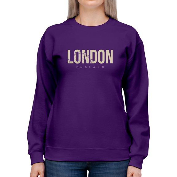 London England Banner Sweatshirt Women -Image by Shutterstock, Female 5X-Large