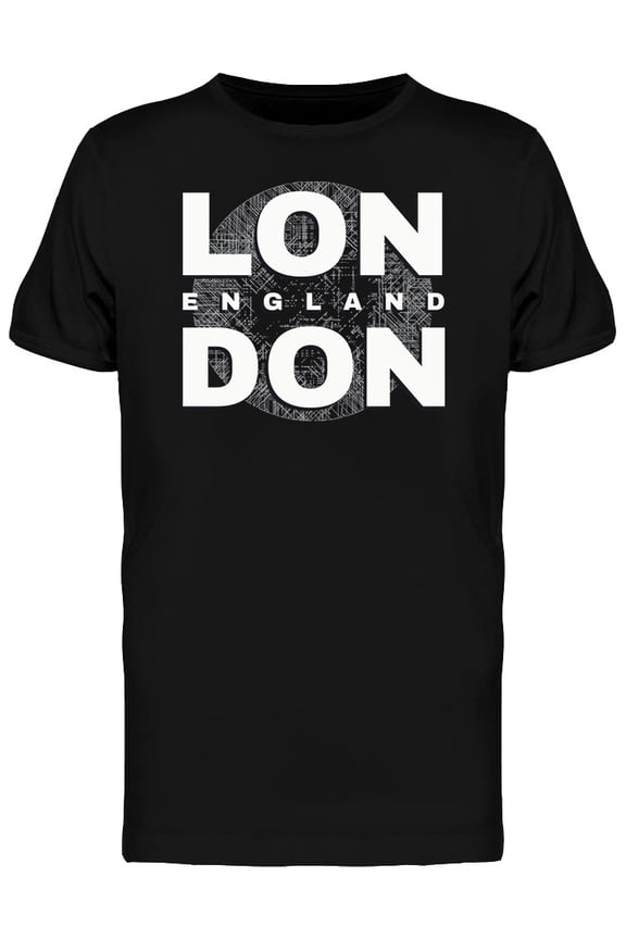 London England Bols Typography T-Shirt Men -Image by Shutterstock, Male x-Large