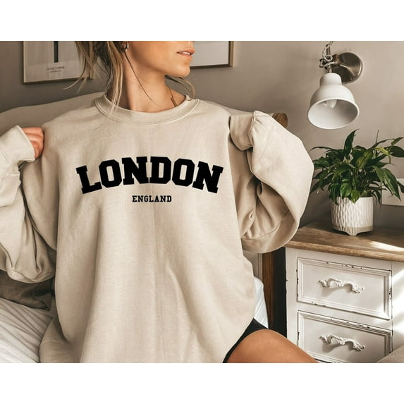 London England College Style Sweatshirt,London Sweatshirt,England Sweatshirt,London S,London Sweat,Uk Sweatshirt,London England,Collage, Full size S-5XL
