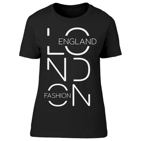 London England Fashion T-Shirt Women -Image by Shutterstock, Female 3X-Large