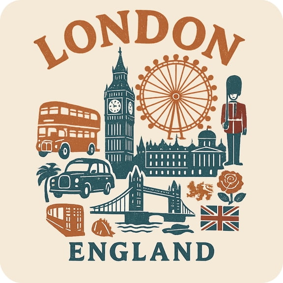 London England Keepsakes Souvenir Vinyl Sticker – Destination Travel Keepsake Collectible (3-Inches Wide)
