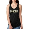 thumbnail image 1 of London England Pale Yellow Racerback Tank Women -Image by Shutterstock, Female x-Large, 1 of 4