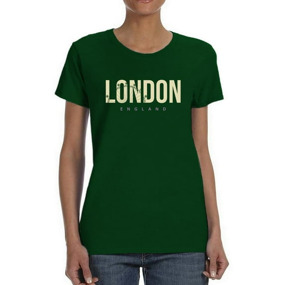 London England Pale Yellow T-Shirt Women -Image by Shutterstock, Female 3X-Large
