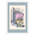 thumbnail image 1 of London England - Tower Bridge - Vintage Airline Travel Poster by David Klein c.1950s - Fine Art Matte Paper Print (Unframed) 30x44in, 1 of 4