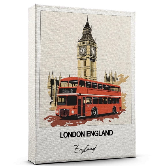 London England Travel Scenic Canvas Wall Art -England Canvas – Nature-Inspired Print for Bedroom, Living Room, or Office – Travel Gift