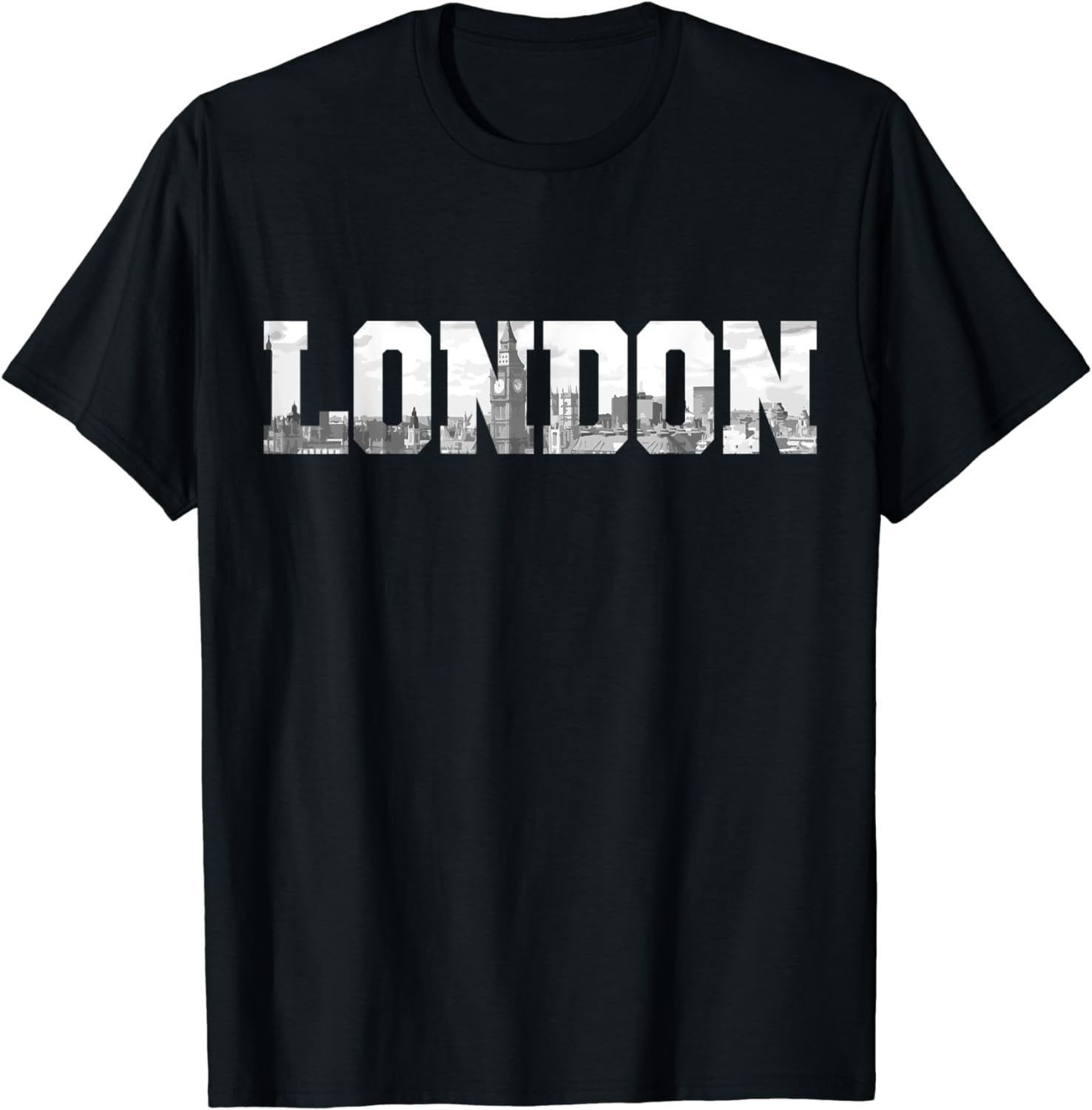 London England UK Skyline Black & White Vintage London TShirt