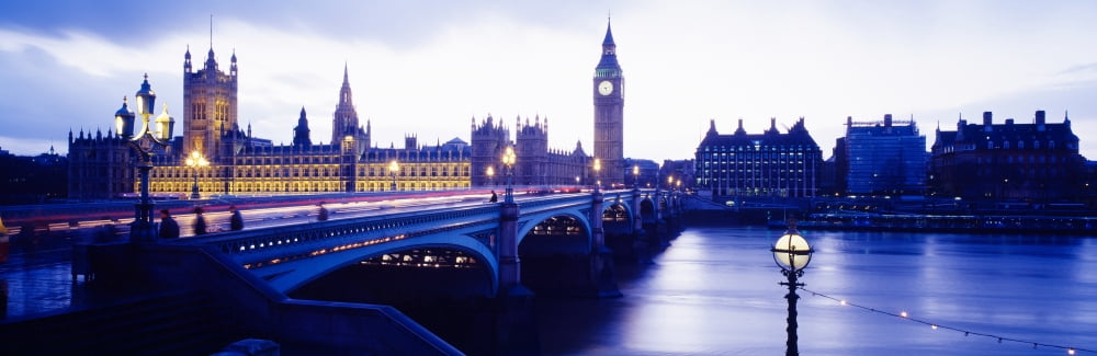 London England United Kingdom Canvas Art - Panoramic Images (36 x 12)